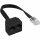 Verteiler 1x RJ45 St an 2x RJ45 Bu
