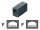 Netzwerk Kupplung 2x RJ 45 1:1