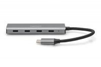 DIGITUS 4-Port-USB-Hub 4xC silber Gen1