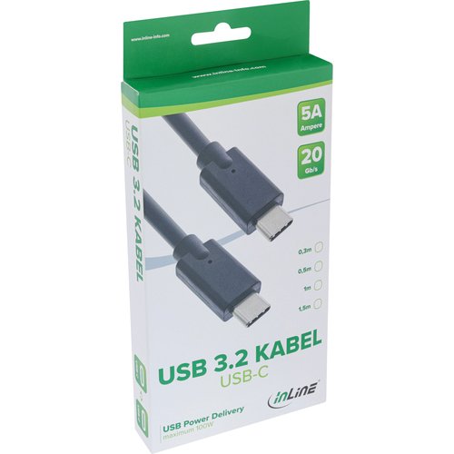 USB-C 3.2 Kabel Stecker-Stecker 03,00